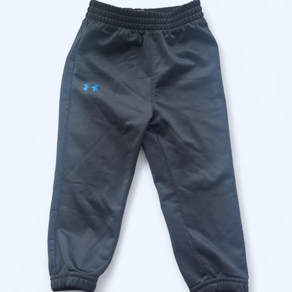 Under armour black/Blue  joggers 18m Infant Girls‎ EUC